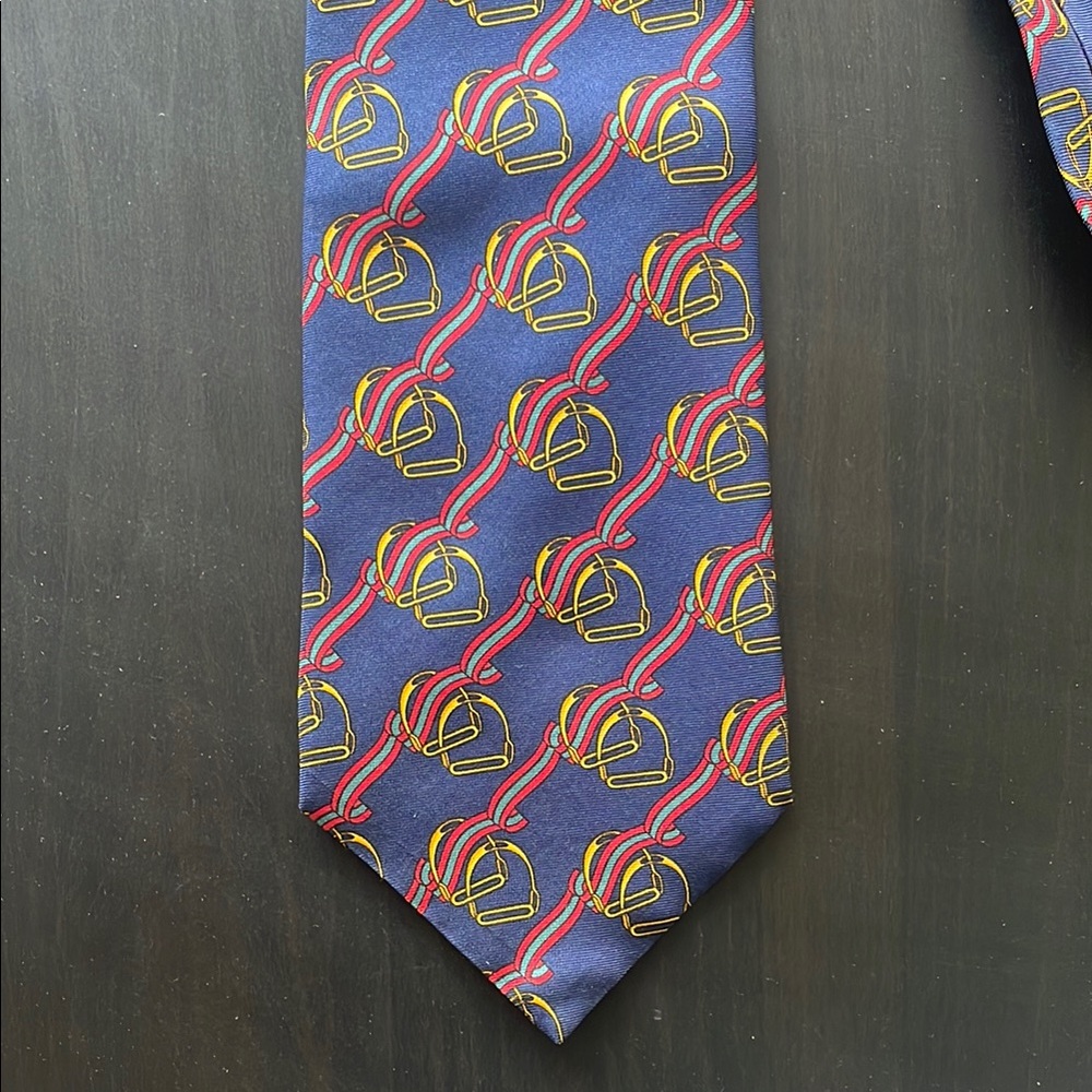 Vintage Gucci Silk Equestrian Tie